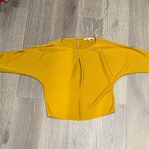 RACHEL Rachel Roy Mustard Blouse
